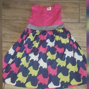 Mini boden scotty dress size 7-8